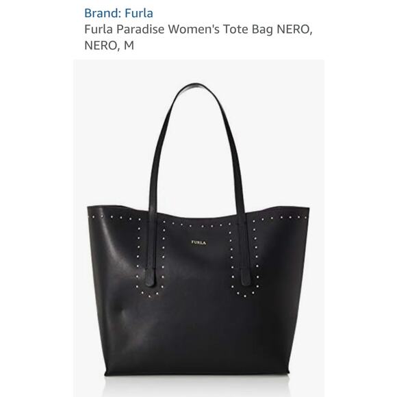 Furla Paradise Black Tote Bag With Bag Inside - Picture 5 of 14